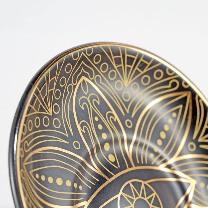 Olivenorma Hamsa Evil Eye Porta sottobicchiere in cristallo di ceramica