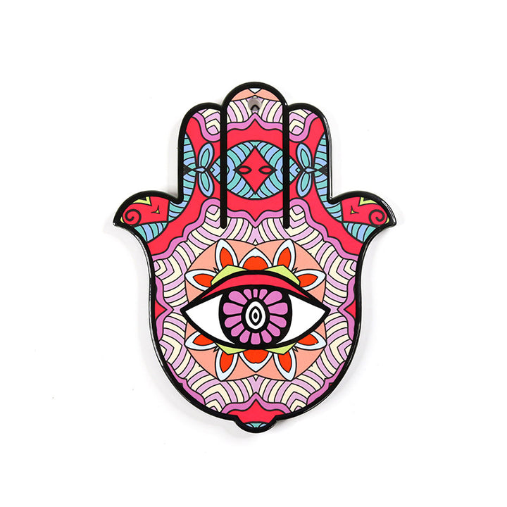 Olivenorma Hamsa Evil Eye Sottobicchiere in ceramica isolata