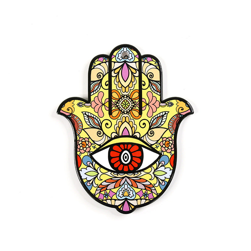 Olivenorma Hamsa Evil Eye Sottobicchiere in ceramica isolata