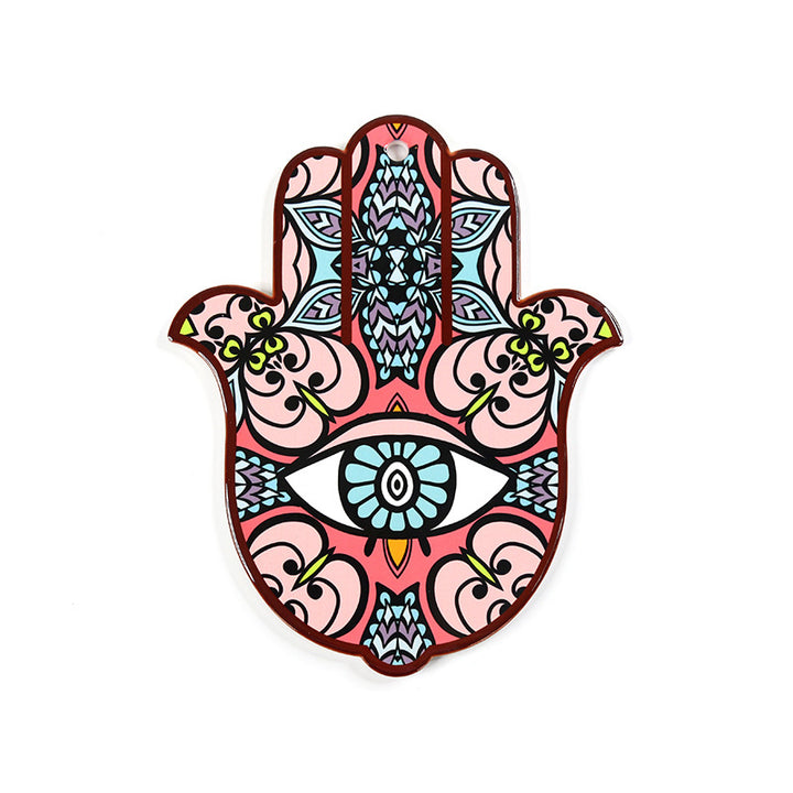 Olivenorma Hamsa Evil Eye Sottobicchiere in ceramica isolata