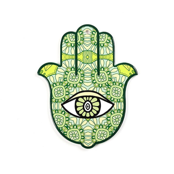 Olivenorma Hamsa Evil Eye Sottobicchiere in ceramica isolata