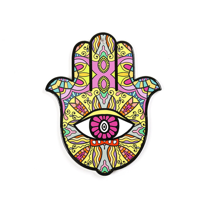Olivenorma Hamsa Evil Eye Sottobicchiere in ceramica isolata