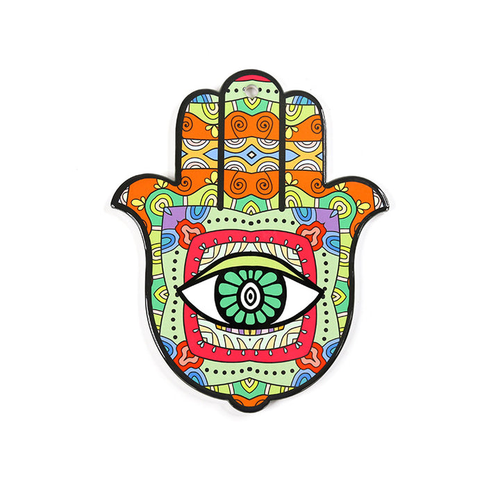 Olivenorma Hamsa Evil Eye Sottobicchiere in ceramica isolata