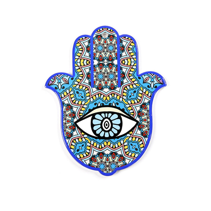 Olivenorma Hamsa Evil Eye Sottobicchiere in ceramica isolata