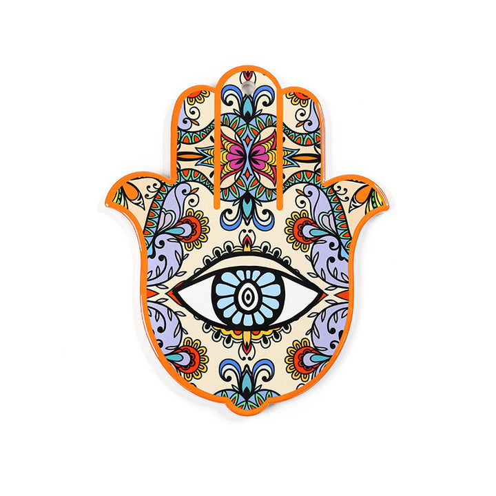 Olivenorma Hamsa Evil Eye Sottobicchiere in ceramica isolata