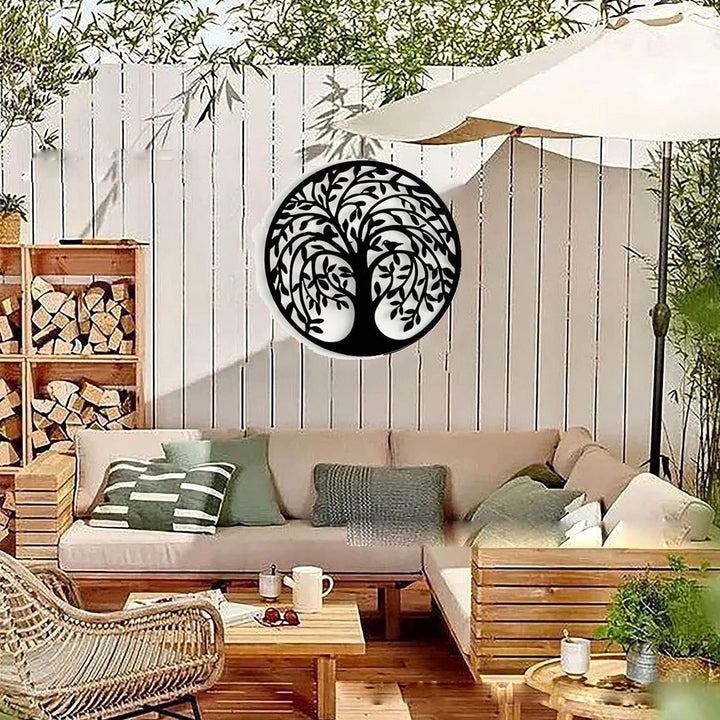 Decorazione da parete in metallo con albero della vita Olivenorma