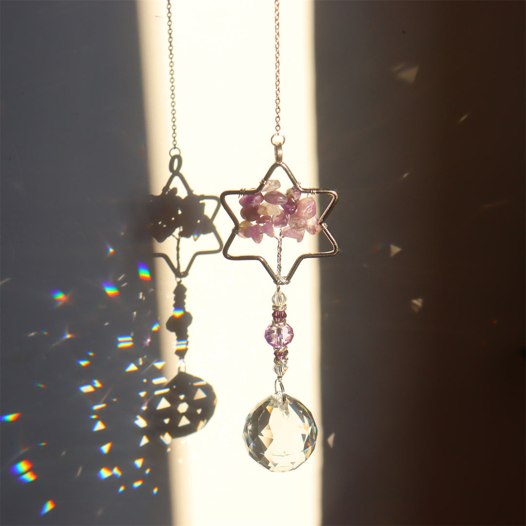 Olivenorma Acchiappasole a vento con albero della vita in ametista naturale - image 8