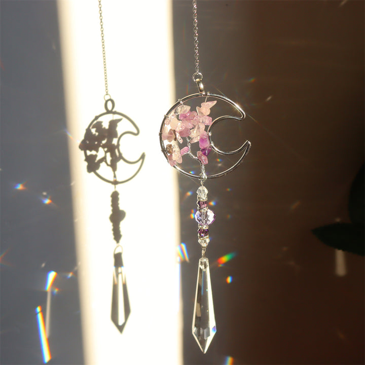 Olivenorma Acchiappasole a vento con albero della vita in ametista naturale - image 10