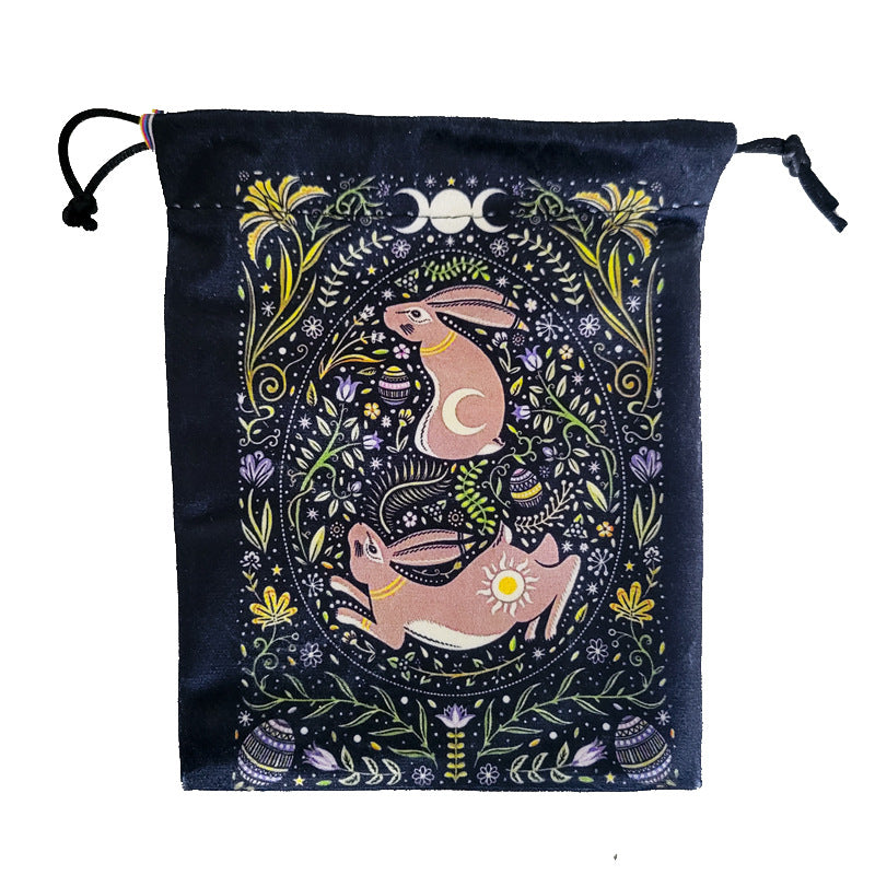 Olivenorma Tree Of Life Borsa portaoggetti in velluto e cristallo