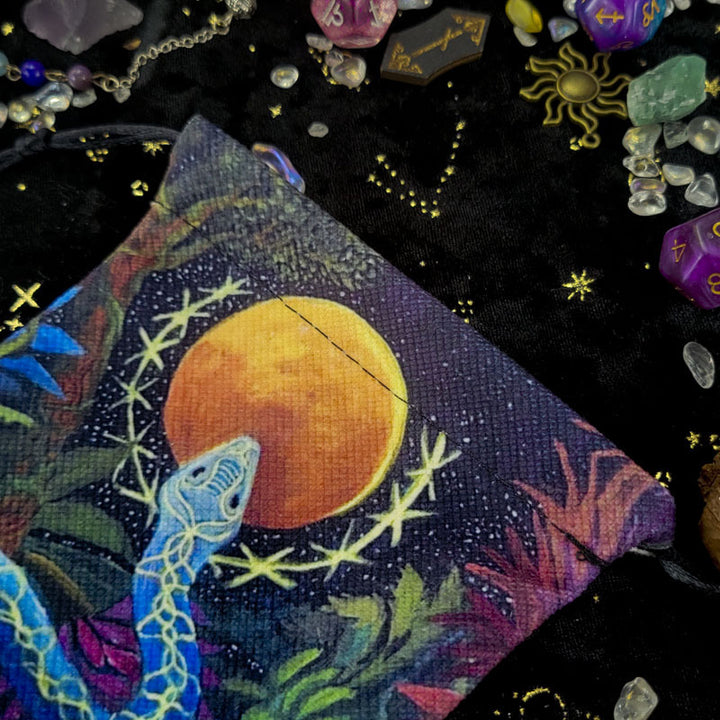 Borsa portaoggetti con stampa animalier Olivenorma