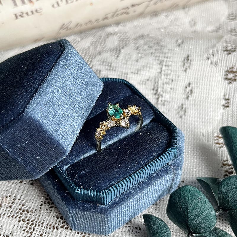 Olivenorma "Corona di Chamuel" - Anello curativo in tormalina Paraiba