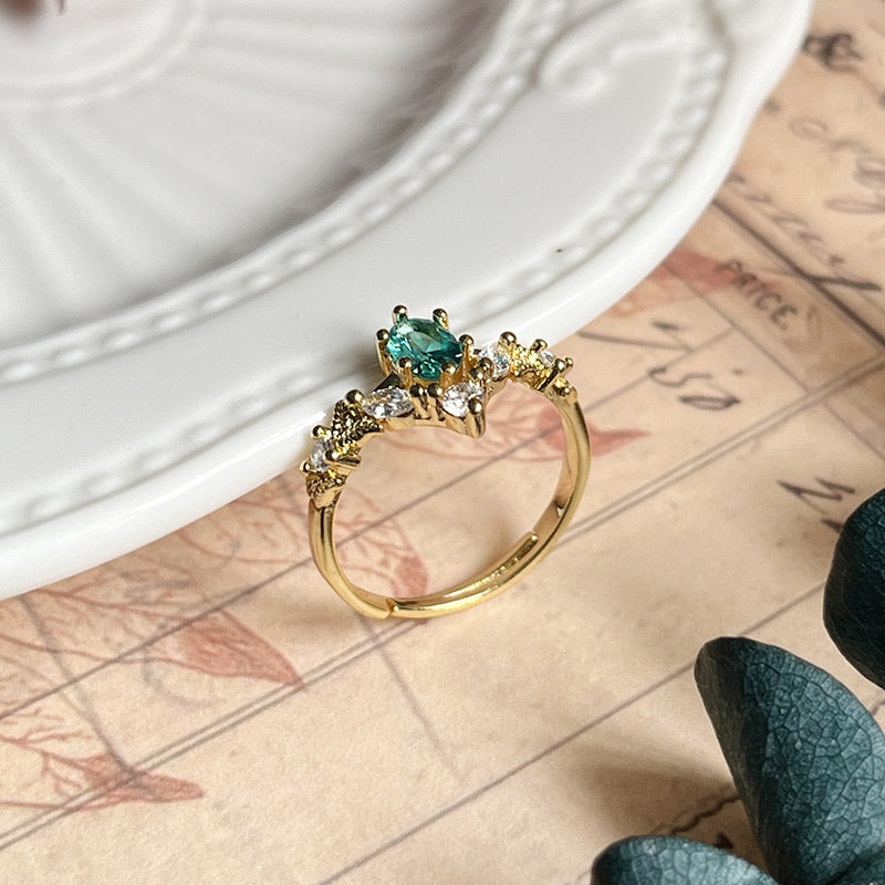 Olivenorma "Corona di Chamuel" - Anello curativo in tormalina Paraiba