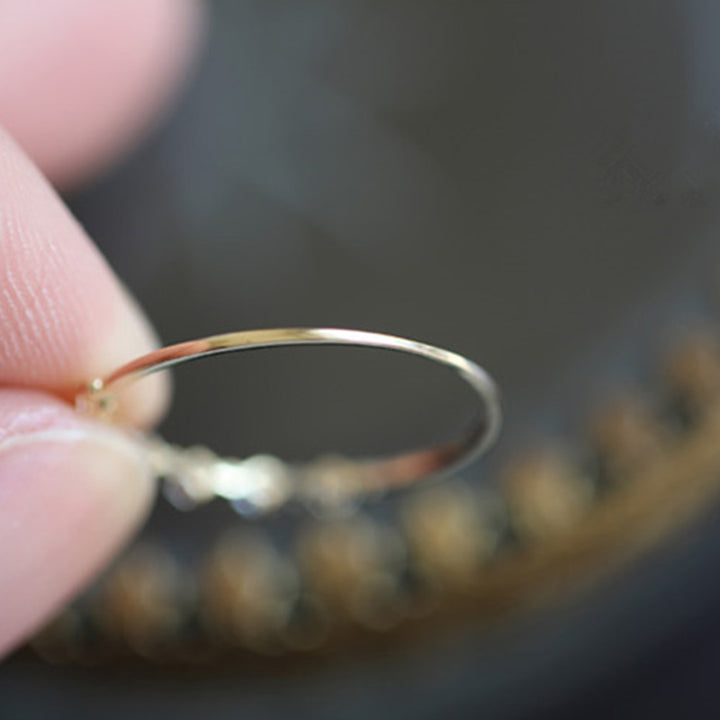 Anello Olivenorma S925 in argento sterling con zirconi