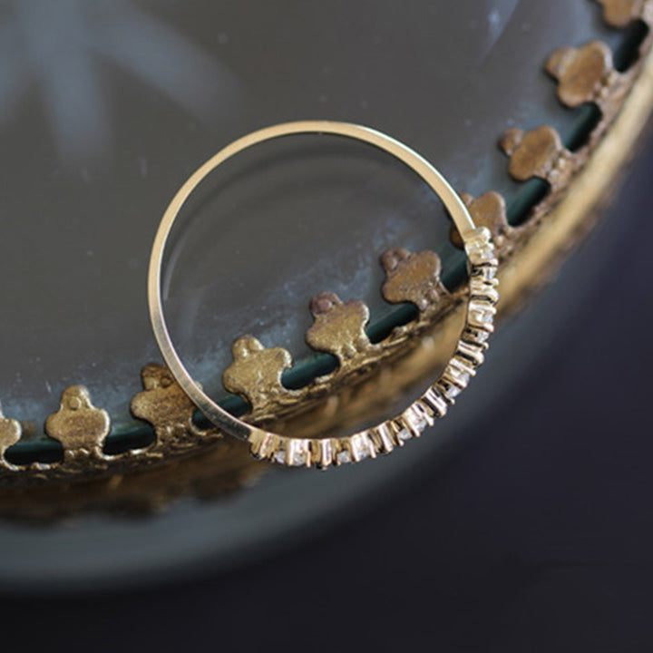Anello Olivenorma S925 in argento sterling con zirconi