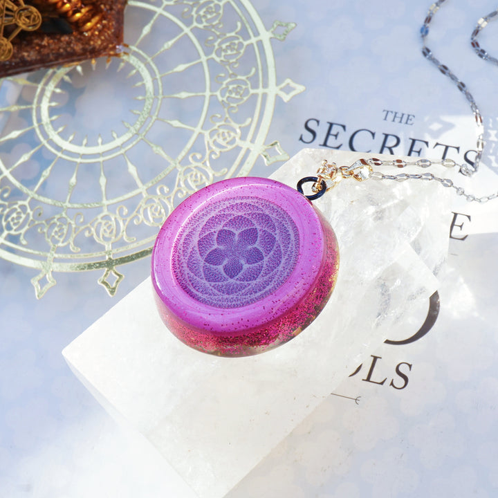 Collana di orgone al quarzo rosa fragola "Venus" Olivenorma