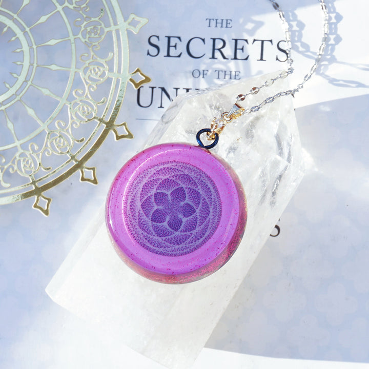 Collana di orgone al quarzo rosa fragola "Venus" Olivenorma