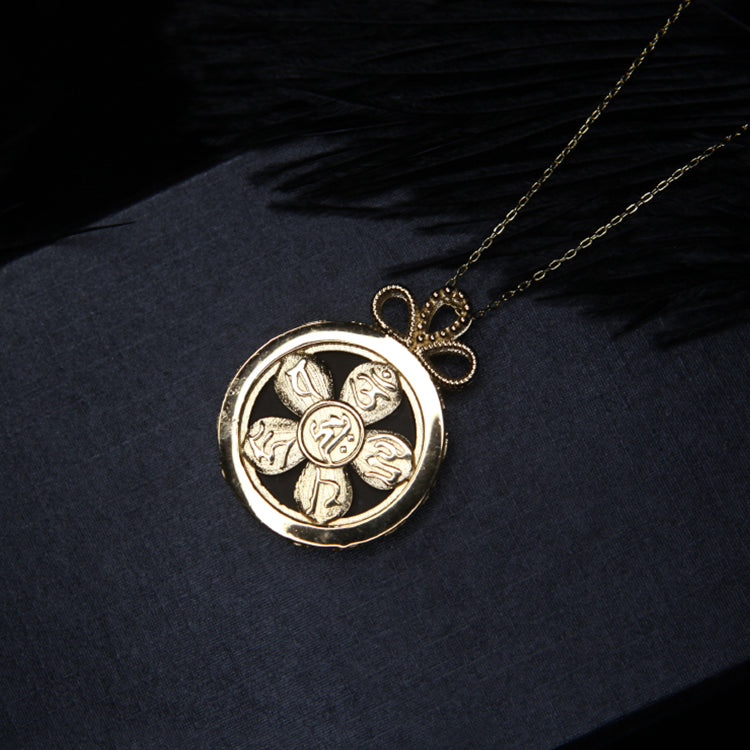 Collana in argento 925 con ammolite naturale Olivenorma