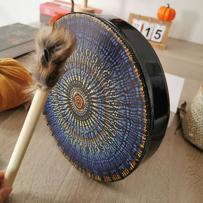 Olivenorma Percussioni artigianali con tamburo dal design unico a mosaico