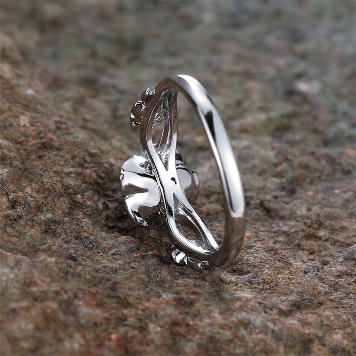Olivenorma "Rose Of Love" Anello Opale Unico