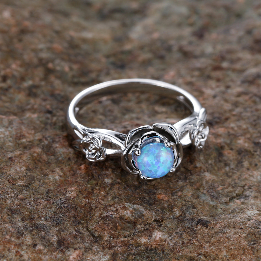 Olivenorma "Rose Of Love" Anello Opale Unico
