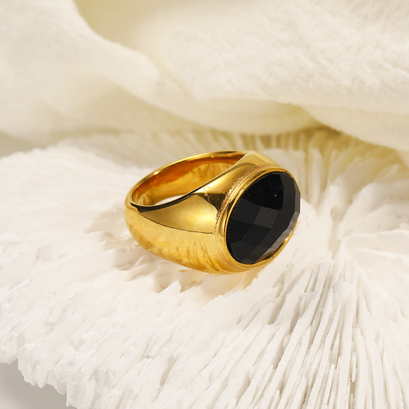 Anello semplice in pietra naturale Olivenorma Francese Nicchia