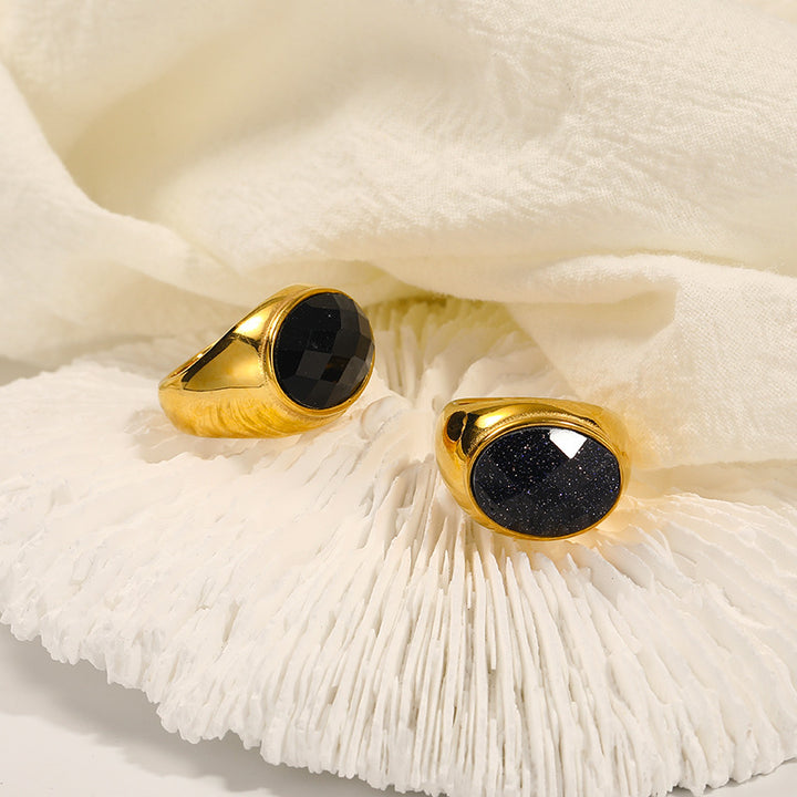 Anello semplice in pietra naturale Olivenorma Francese Nicchia