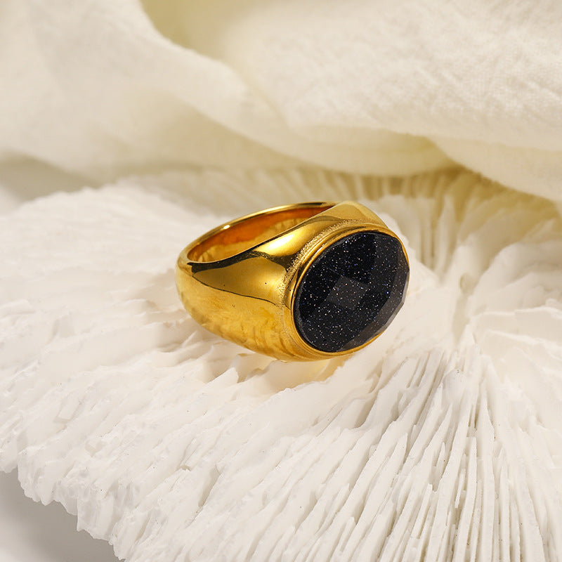 Anello semplice in pietra naturale Olivenorma Francese Nicchia