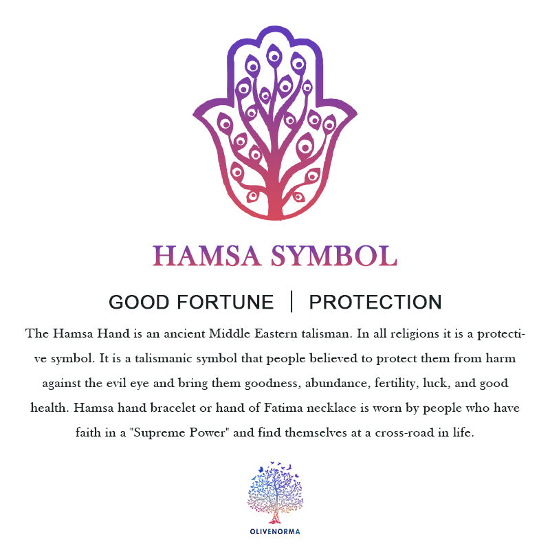 Olivenorma Evil Eye Hamsa Symbol Borsa per il trucco e i cosmetici