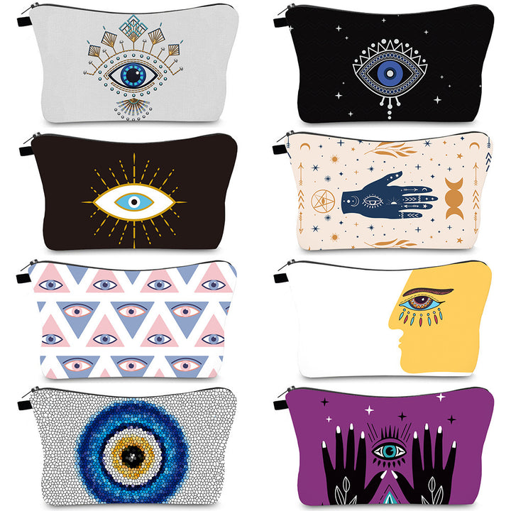 Olivenorma Evil Eye Hamsa Symbol Borsa per il trucco e i cosmetici