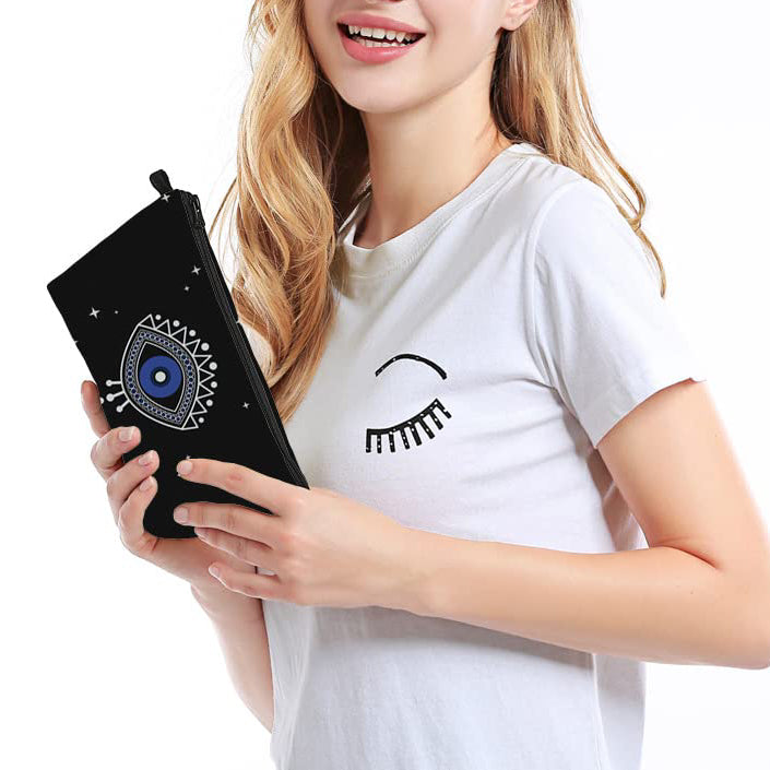 Olivenorma Evil Eye Hamsa Symbol Borsa per il trucco e i cosmetici