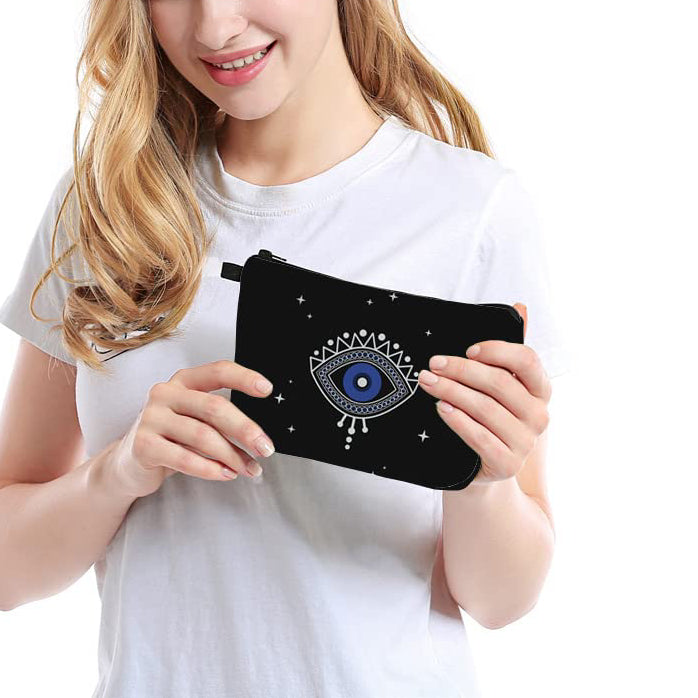 Olivenorma Evil Eye Hamsa Symbol Borsa per il trucco e i cosmetici