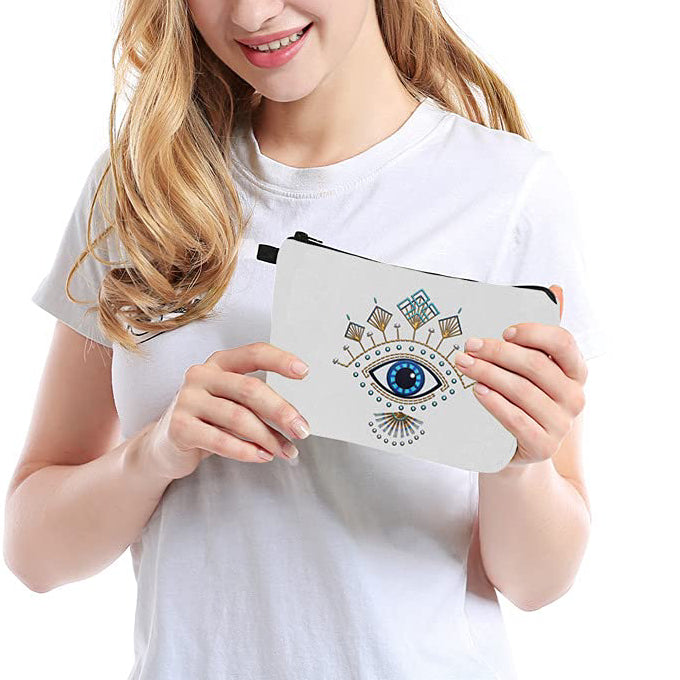 Olivenorma Evil Eye Hamsa Symbol Borsa per il trucco e i cosmetici
