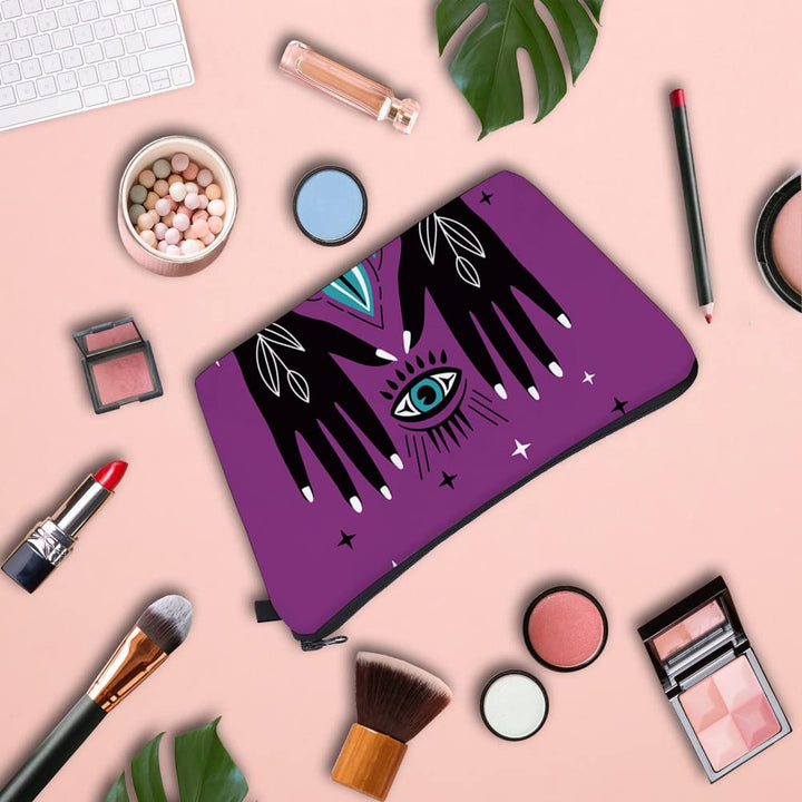 Olivenorma Evil Eye Hamsa Symbol Borsa per il trucco e i cosmetici