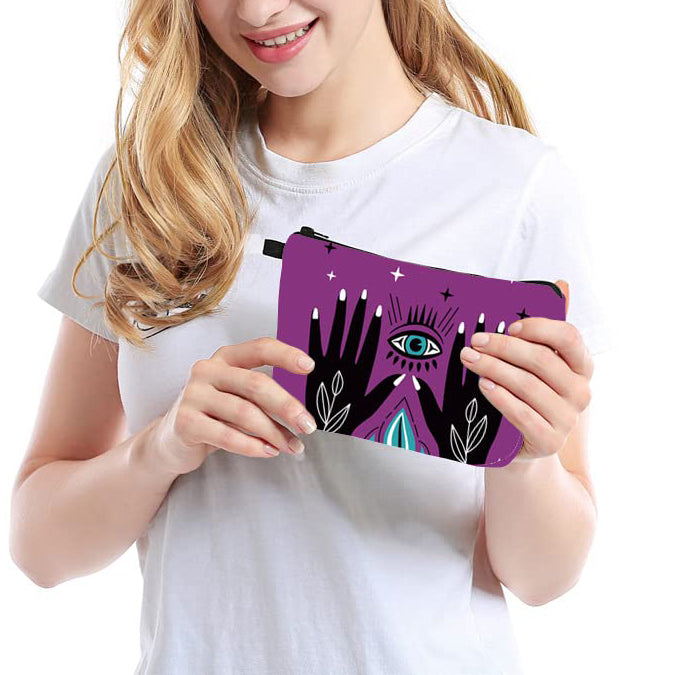 Olivenorma Evil Eye Hamsa Symbol Borsa per il trucco e i cosmetici