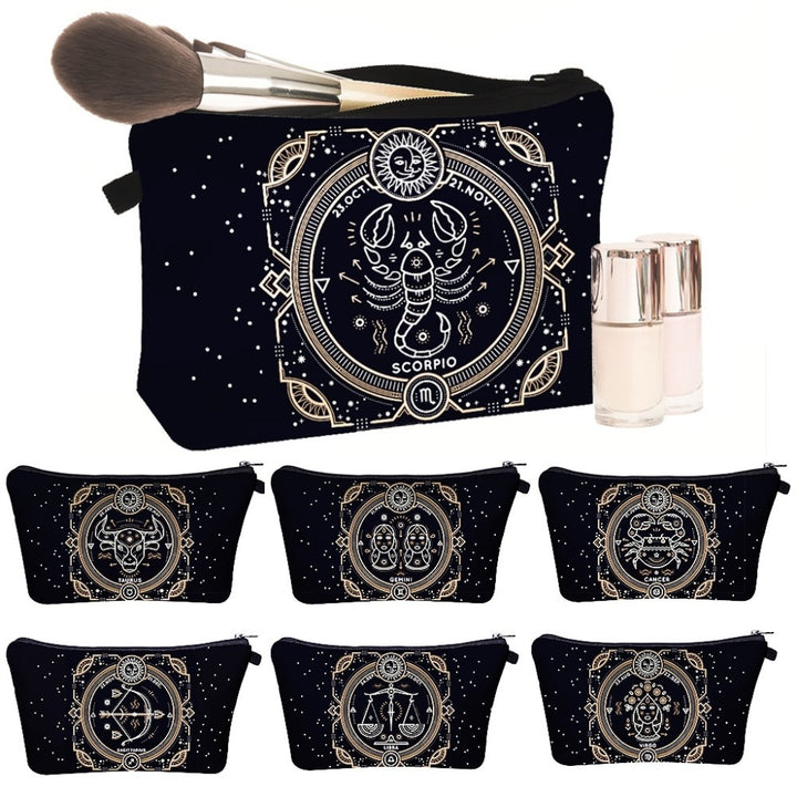 Olivenorma Zodiac Print Design Borsa per il trucco e cosmetici
