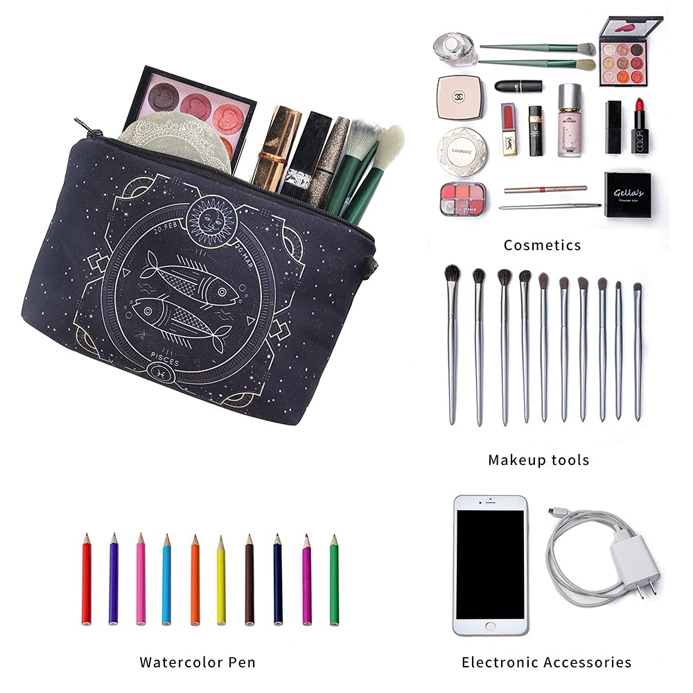 Olivenorma Zodiac Print Design Borsa per il trucco e cosmetici