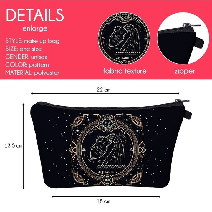 Olivenorma Zodiac Print Design Borsa per il trucco e cosmetici