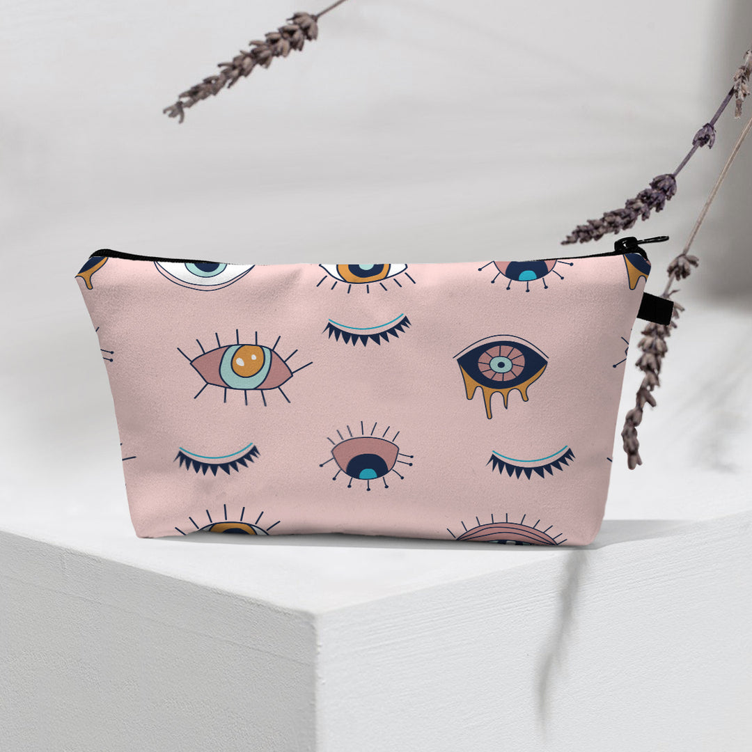 Olivenorma Borsa cosmetica moderna Witchy Boho Evil Eye