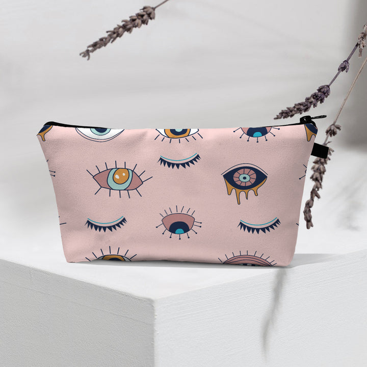 Olivenorma Borsa cosmetica moderna Witchy Boho Evil Eye