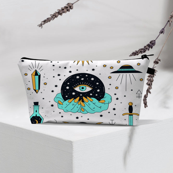 Olivenorma Borsa cosmetica moderna Witchy Boho Evil Eye
