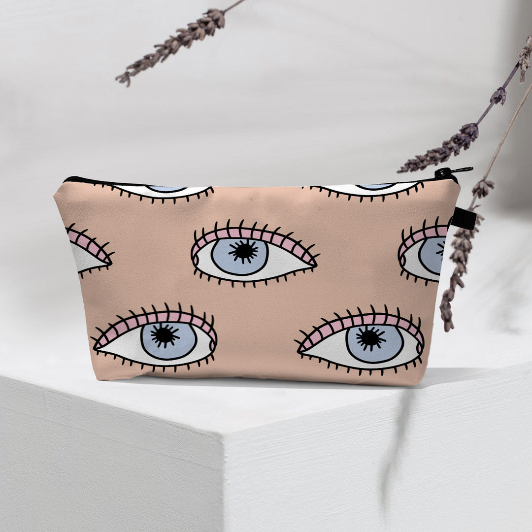 Olivenorma Borsa cosmetica moderna Witchy Boho Evil Eye