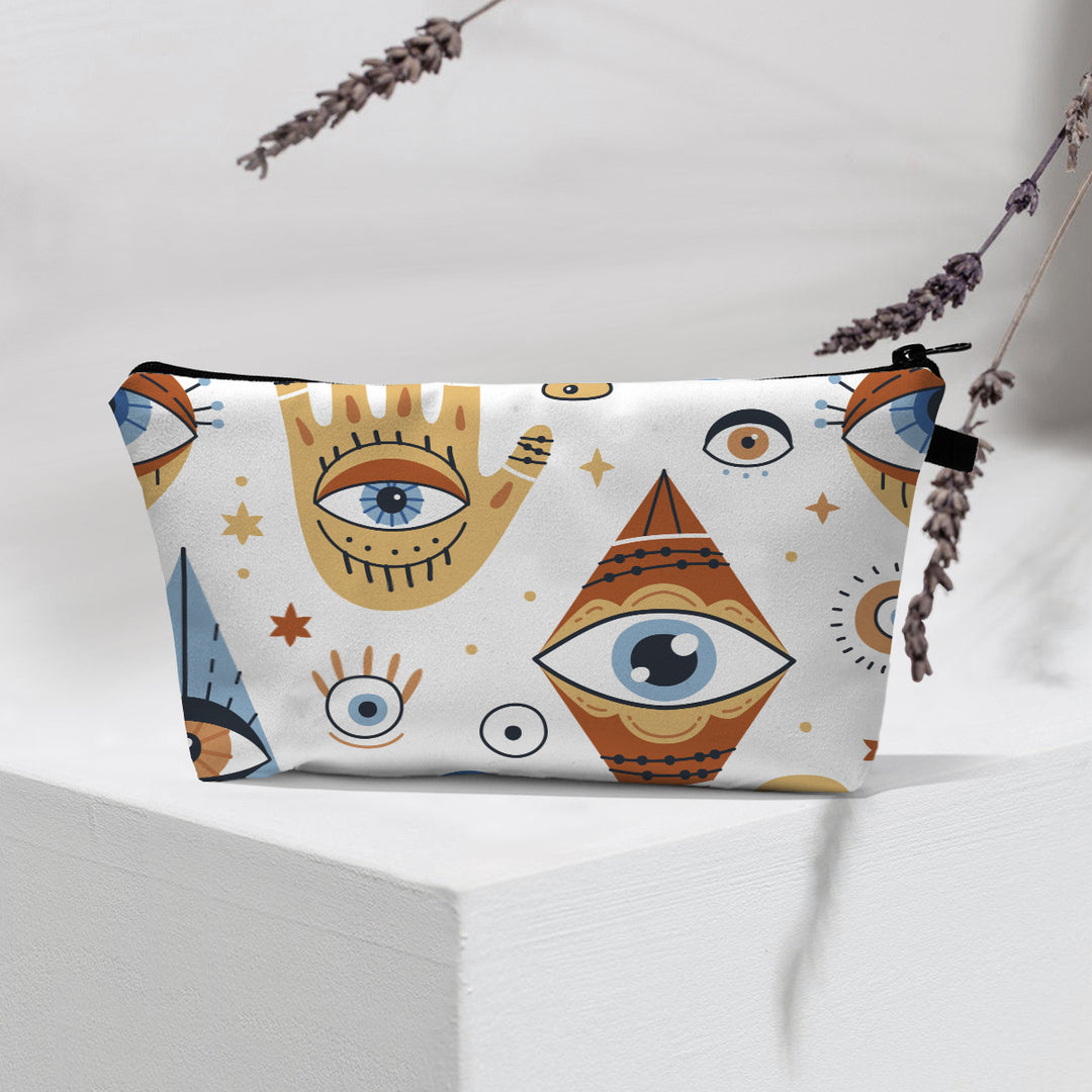 Olivenorma Borsa cosmetica moderna Witchy Boho Evil Eye