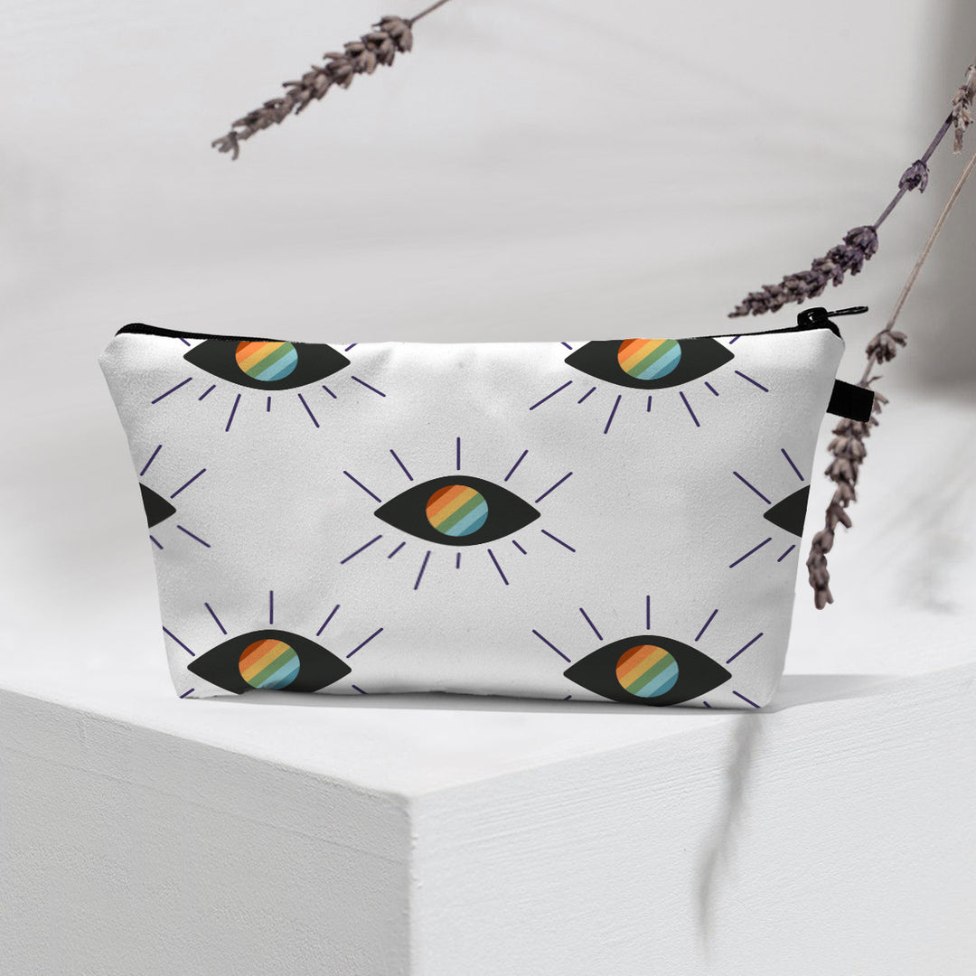 Olivenorma Borsa cosmetica moderna Witchy Boho Evil Eye