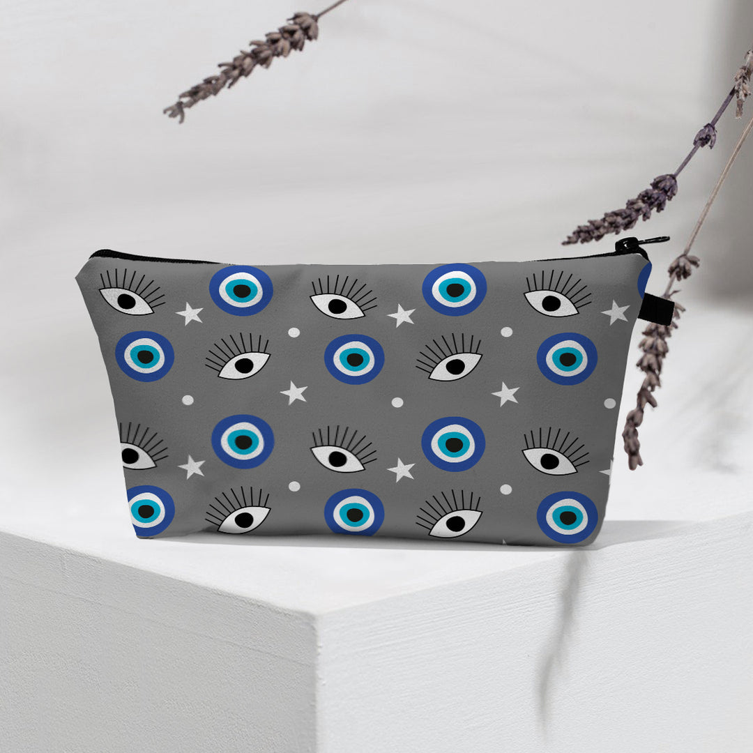 Olivenorma Borsa cosmetica moderna Witchy Boho Evil Eye