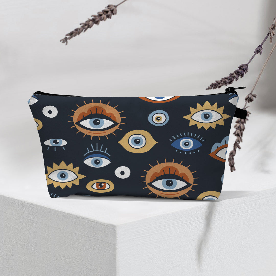Olivenorma Borsa cosmetica moderna Witchy Boho Evil Eye