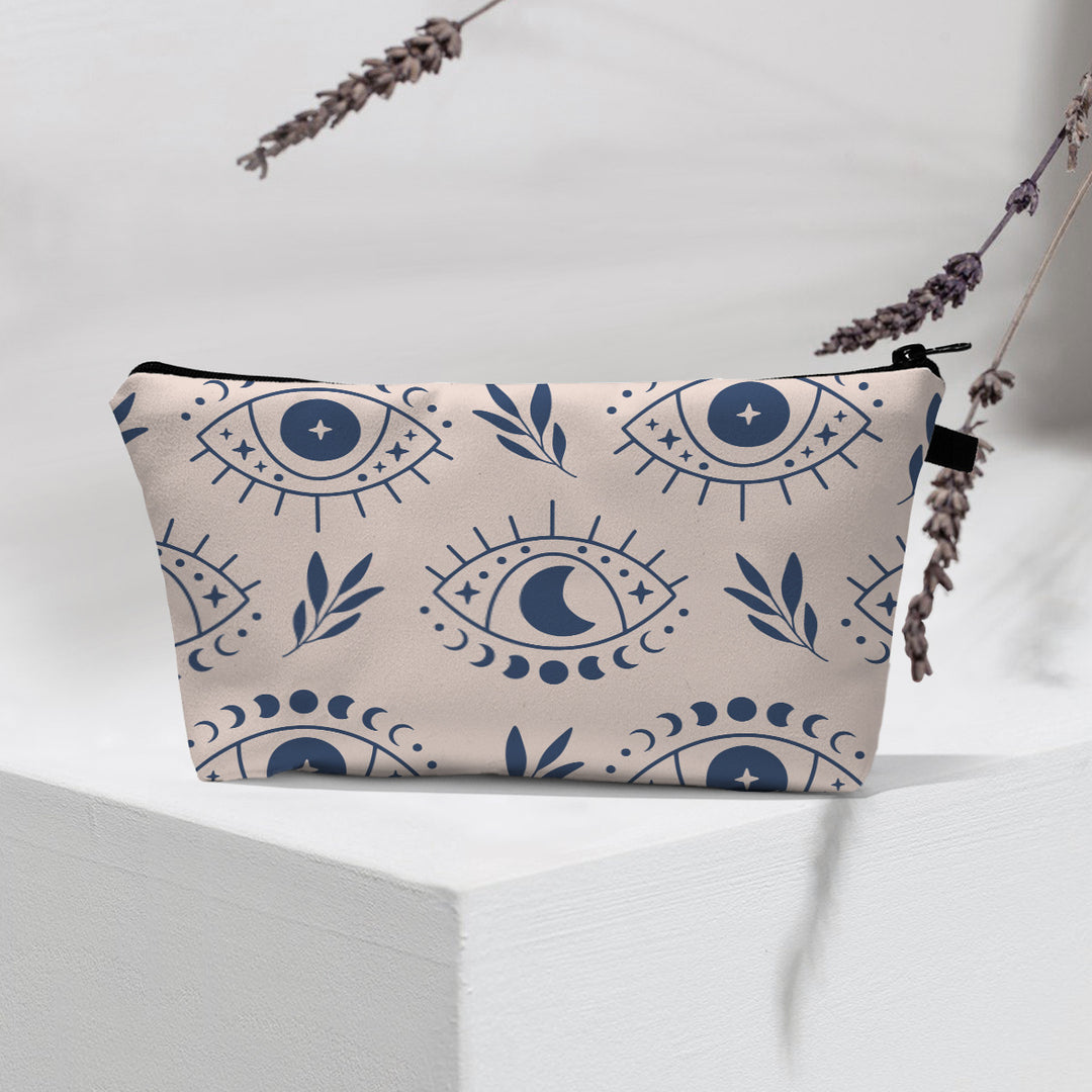 Olivenorma Borsa cosmetica moderna Witchy Boho Evil Eye