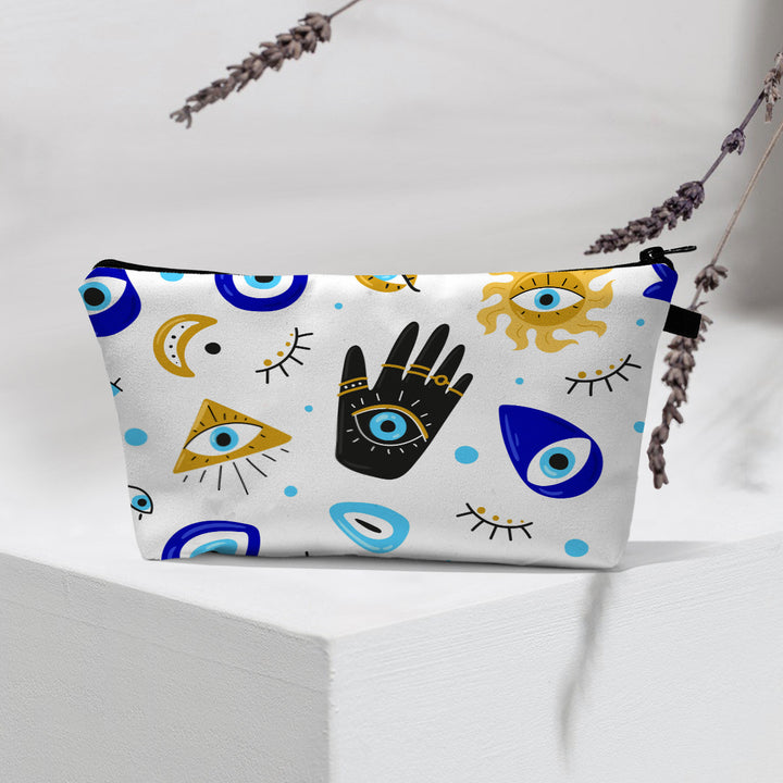 Olivenorma Borsa cosmetica moderna Witchy Boho Evil Eye