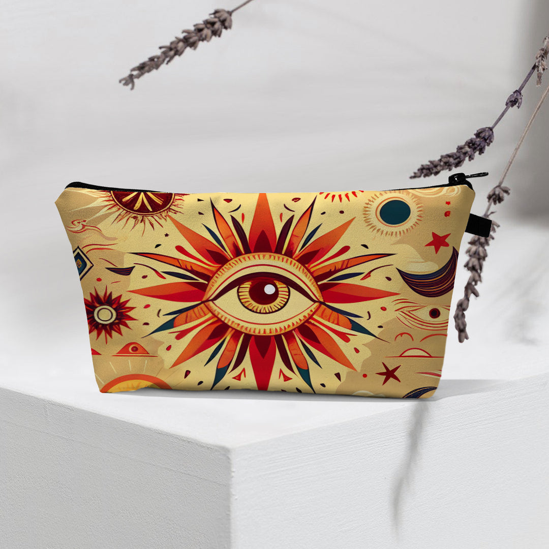 Olivenorma Borsa cosmetica moderna Witchy Boho Evil Eye