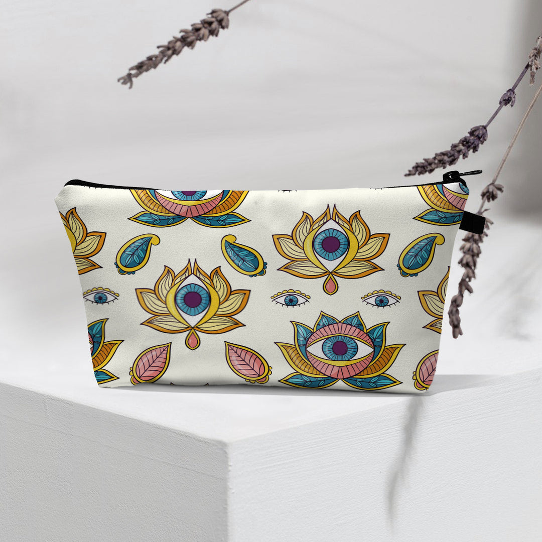 Olivenorma Borsa cosmetica moderna Witchy Boho Evil Eye