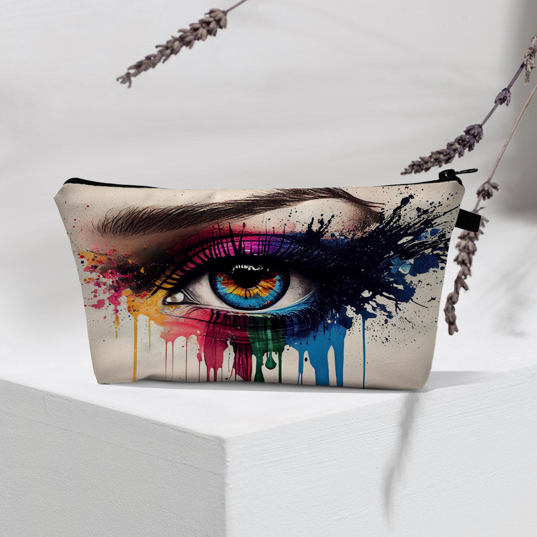 Olivenorma Borsa cosmetica moderna Witchy Boho Evil Eye